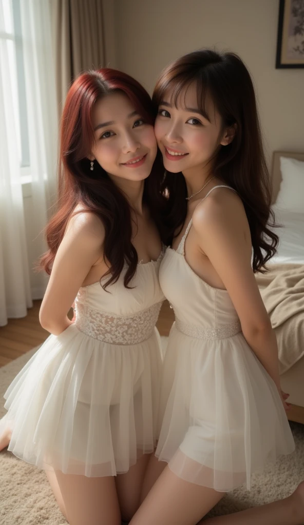 South Korea　Beauty　clothes　smile　White background Twins

Peach 🍑
Sophie Hatter 🎩