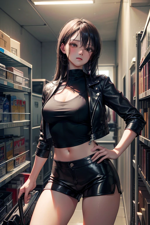 professional artwork, Intricate Details, field of view, sharp focus, detailed painting, photorealistic lighting, trending on pixiv, Standing at attention, black outfit ,yellow collared shirt,black and red bodysuit,skin_tight,black legwear, black pantyhose, Side_boob, black hair,very long hair, Bangs,yellow eyes,makeup, lipstick, 20yo,mature female,Beautiful Finger,Beautiful long legs,Beautiful body,Beautiful Nose,Beautiful character design, perfect eyes, perfect face, looking at viewer, NSFW,official art,extremely detailed CG unity 8k wallpaper, perfect lighting,Colorful, Bright_Front_face_Lighting, (masterpiece:1.0),(best_quality:1.0), ultra high res,4K,ultra-detailed, photography, 8K, HDR, highres, absurdres:1.2, Kodak portra 400, film grain, blurry background, bokeh:1.2, lens flare, (vibrant_color:1.2) (Beautiful,large_Breasts:1.4), (beautiful_face:1.5),(narrow_waist), (solo:1.4), ((landscape dimension)), annerose, classroom