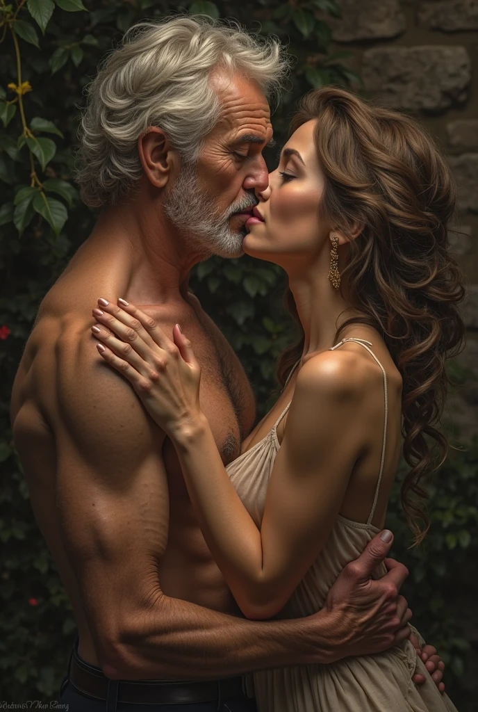 Old man without shirt hug actress samandha