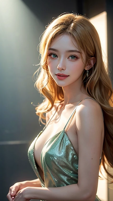 Jolie magnifique blonde, dans un bar, Seul, dehors, regarde le viewer, Très detaillé, Vrai vie, 4k, Meilleur qualité, Realist skin texture, Yeux vert, Extremement detaillé, Post-traitement,
Pas nu, show cleavage
