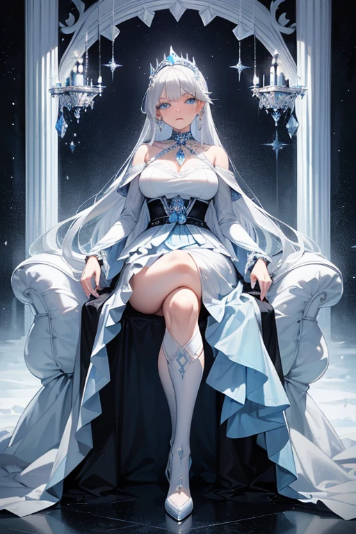 Anime - A woman sits in a chair，The stylistic image of documents flying around her, Guweiz in Pixiv ArtStation, Kushatt Krenz Key Art Women, Guweiz on ArtStation Pixiv, white-haired god, trending on artstation pixiv, A scene from the《azur lane》videogame, Digital art on Pixiv, pixiv 3dcg