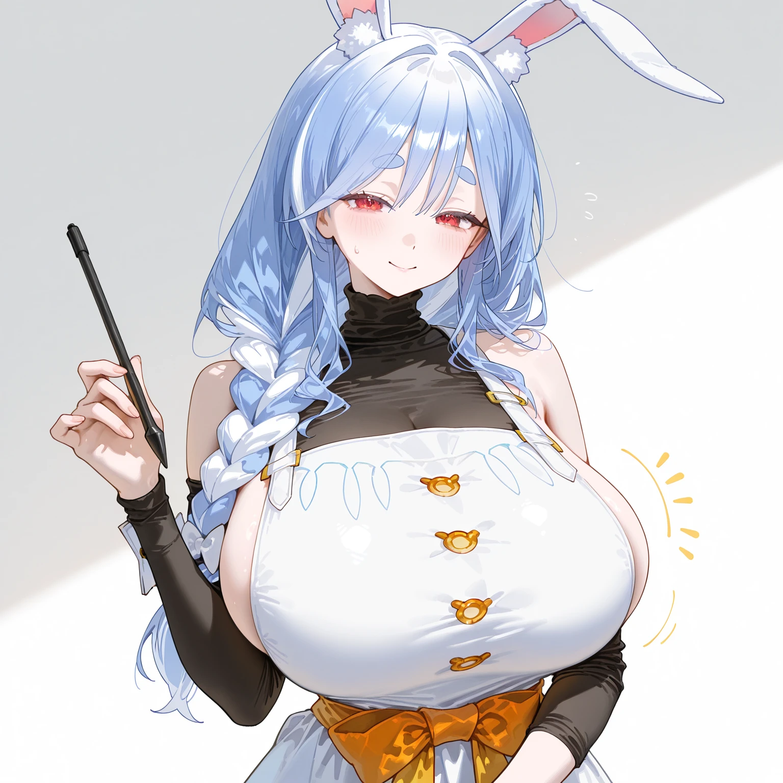 sprout,Large breasts,seminude,