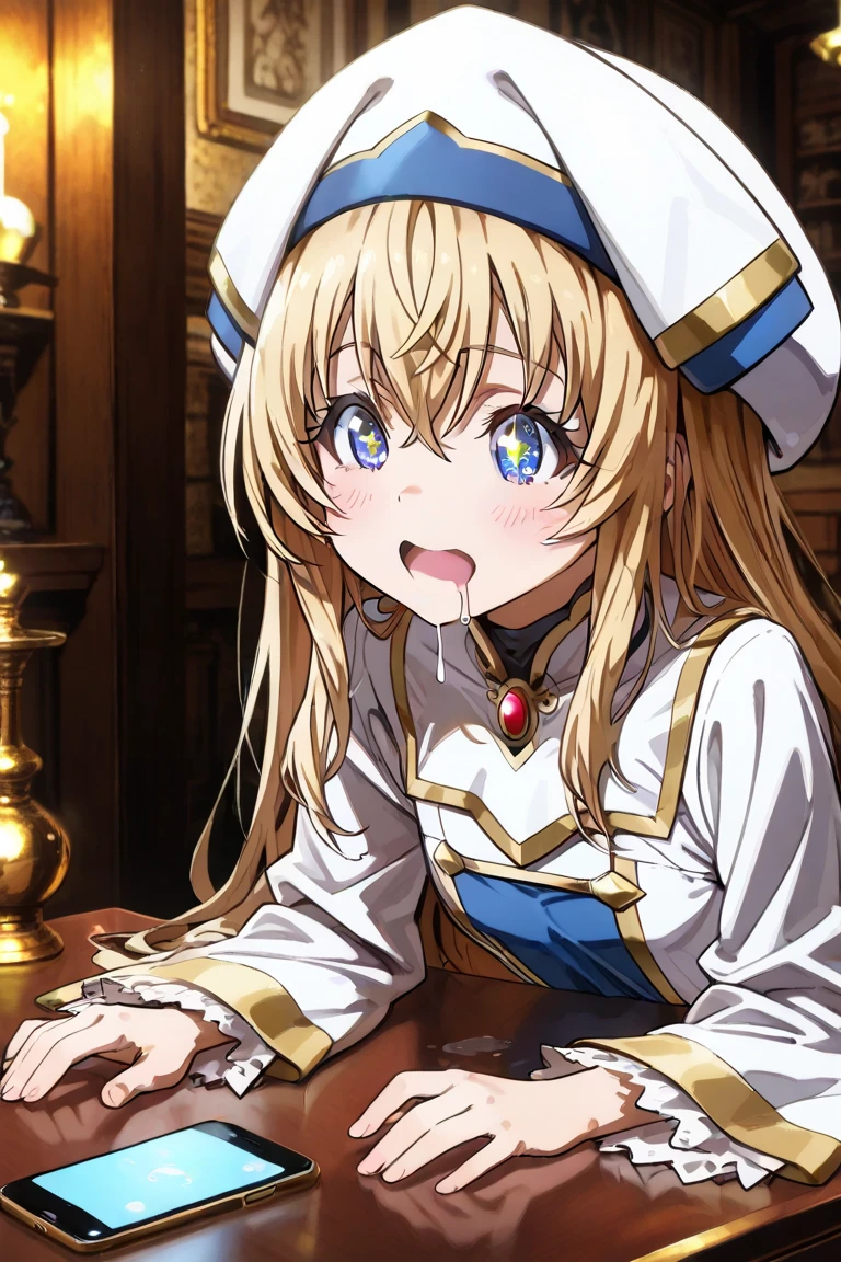 (((masterpiece))),(((best quality))),(ultra-detailed,high resolution:1.2),(illustration),((an extremely delicate and beautiful)),(detailed background), POV, ((((all fours)))), ((((handjob)))), ((((ejaculation, projectile cum)))), veiny penis, (((wrestling ring))), ((1petit girl)and(1boy)), hetero, (1petit girl,short stature),((((artoria caster,(second ascension)/(fate/grand order/)))), (slender body:1.4), (long blonde hair,twintails),sidelocks,ahoge, green eyes, (middle breasts), ((She wears white dress, long sleeves, blue beret, black pantyhose, blue footwear, blue cloak, blue bow)), ((((panicking)))), (wavy mouth), open mouth, (cum on clothes,cum on body,excessive cum:1.4),cum facial,bukkake,cum on hair, clothing aside, clothed, (1boy,tall stature:1.4),text,