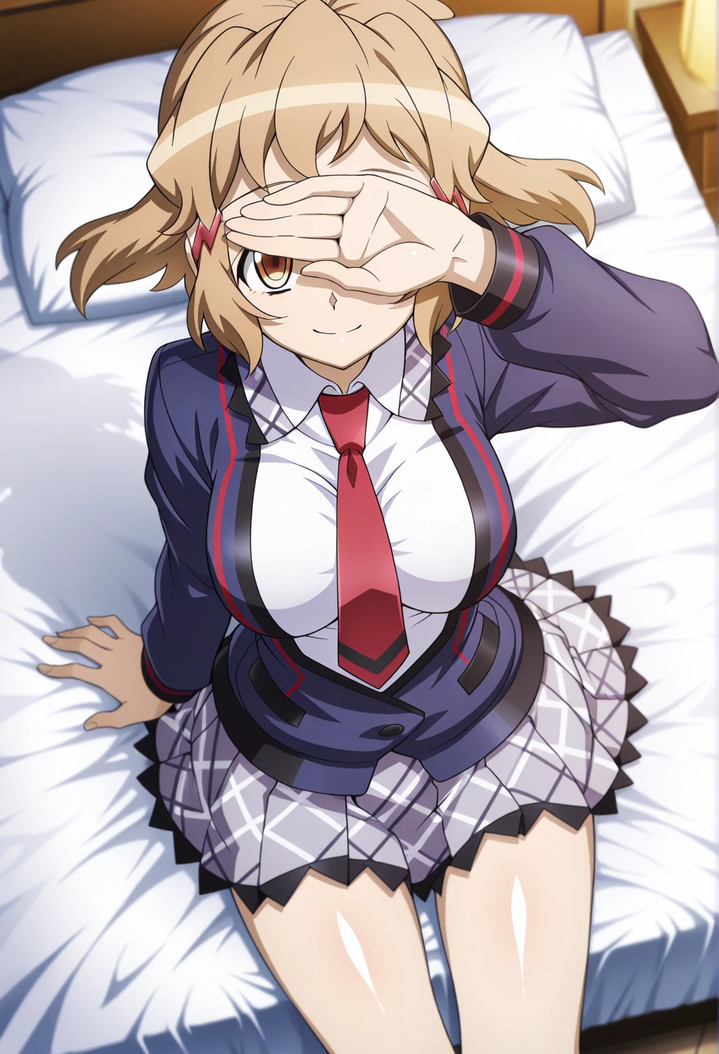(best quality,highres:1.2),ultra-detailed,realistic,photorealistic:1.37,a beautiful girl(Himiko Toga) model in a pop style,18 years old,long legs,medium breasts,extremely detailed face (with emphasis on azure eyes),wearing tight-fitting clothes (exposing the stomach),sitting in a perfect split pose,illustration,colorful pop art style,dynamic lighting,neon colors