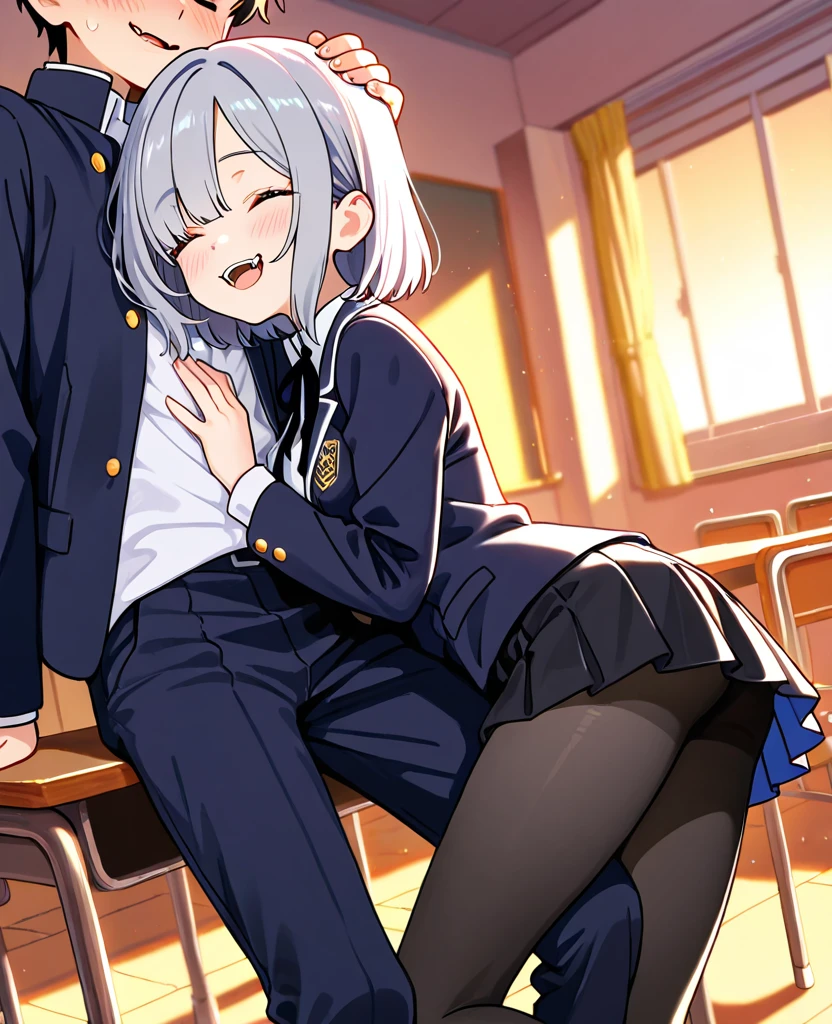 White haired man Short Hair Has white cat ears and a tail Brown eyes Shota cute Gay He is wearing a white polo shirt and a grey blazer over it. A blue ribbon is attached to the chest Clothed sex nude imprisonment Hands tied behind your back 見知らぬデブの男達とMore than one personで性行為をします penis semen stickiness In the classroom after school(dorsal position) Delicate classroom background Anal Sex More than one personレイプされる Pleasure Close your eyes and cry drunkenness Excessive sweating Intense ejaculation Clear ergonomics Being creampied Blushing orgasm gang rape More than one person High resolution