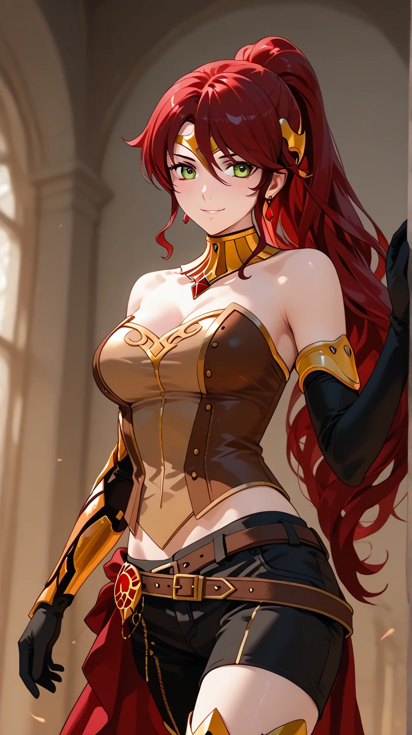 (Highest quality, 8k, 32K, masterpiece, Hmph:1.2), (RAW Photos), (Realistic), (Photorealistic:1.2), (High resolution), Ultra-detailed, Very beautiful face and eyes, One Girl, (upon), infp young woman, Round and small face, Big breasts and small waist, smile、(((Small breasts)))、(((White wall background)))、 (Cowboy Shot)、(((Redhead)))、((National costume、Egypt))、Woman's face、(((Girly Hairstyleedium Hair))