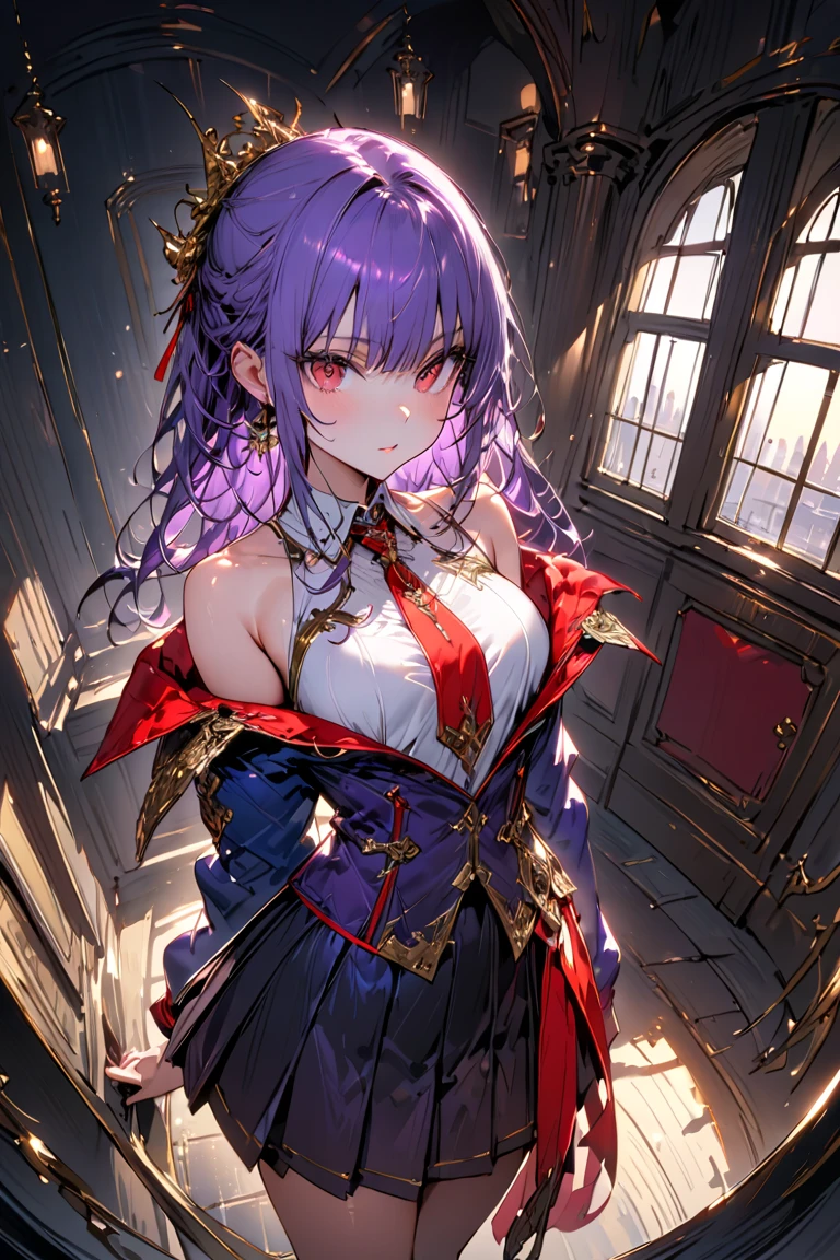 {safe:1.10}, best quality, masterpiece, highres, solo, {helena_blavatsky_fgo:0.90}, kneeling, kneeling on one knee, on one knee, cowboy_shot, looking at viewer