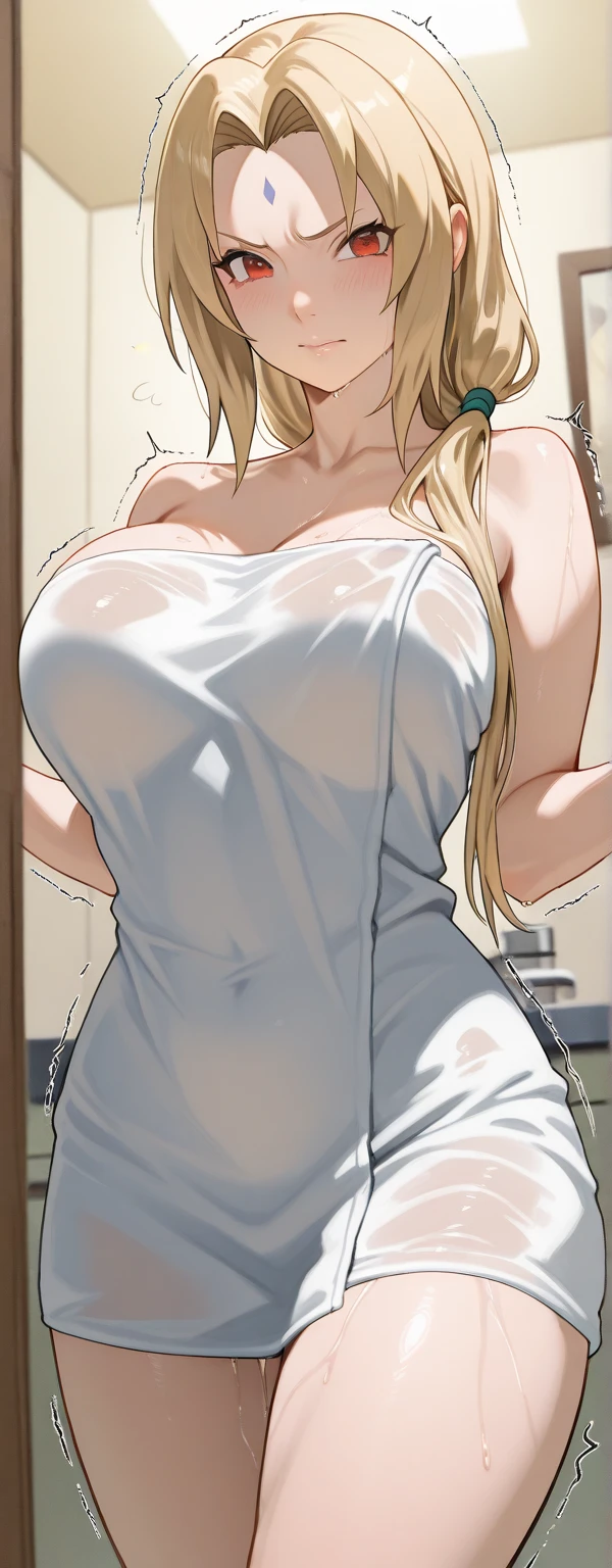 score_9, score_8_up, score_7_up, source_anime, 1girl, ((mature female)), on couch, standing, blonde female, braided ponytail, long ponytail, ikuchan, blush, shy, no panties, nude, BLACKED, ((milf)), front, dress, wearing dress, no bra, no panties, see through clothes, see through breasts, standing, indoors, standing near door, door, entrance, home, 1boy, dark skinned male, girls hand on boy shoulder, size difference, clothed male, faceless male, smirk, biting own lips