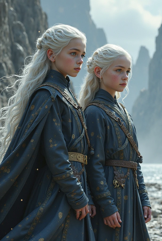 11 year old daughter of Alicent Hightower and Viserys Targaryen with white hair.
