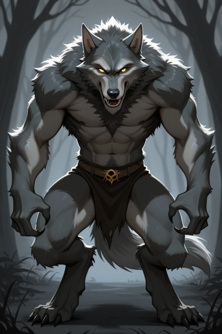 Anime furry Wolf muscle big dick
