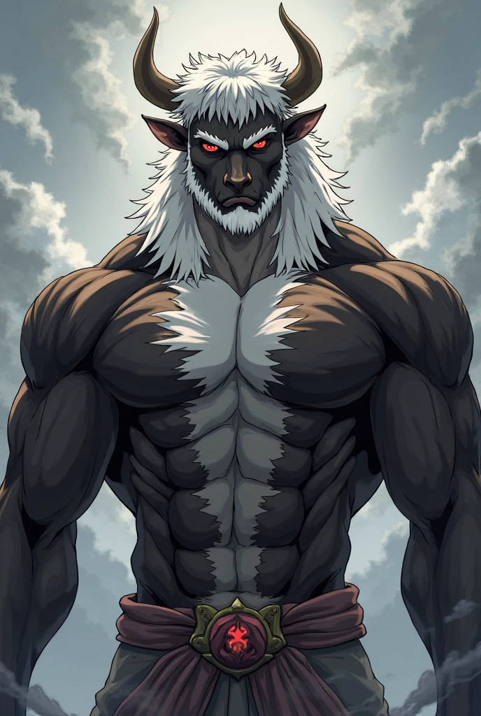 Minotaur, solo, muscular, perfect_eyes, perfect_face, abs, big_chest,wide_body, muscular_arms, winter, snowforest_background, solo, minotaur, theets, angry, half_body, close_up, low_angle, manly, man, muscular, brown_horns, big_eyes, orange_eyes, glowing_eyes, bara_body,hyper_muscles, hyper_chest, hyper_muscular_body, huge