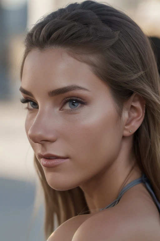 (CR-ToriBl4ck-v2-Block454:0.9), (face closeup:1.1) portrait of (young:1.0) woman, (oiled shiny skin:1.0), (subtle profile angle:1.0),
(8k uhd:1.0), (best quality:1.0), (masterpiece:1.0), (sharp focus:1.0), (simple-grey-backdrop:1.1),