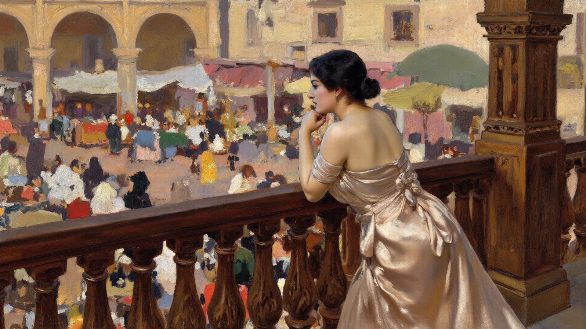 ((Masterpiece, best quality)),beautiful colors, sharp contrast,oil painting, vintage,
painting of a woman in the streets of New York
painted in renaissance style
<lora:edgRenaissanceXL:0.7>
