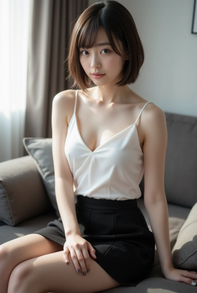 (RAW photo:1.2), ((photorealistic:1.4),(masterpiece:1.3),(best quality:1.4),ultra high res,(detailed eyes),(detailed facial features),(detailed clothes features),HDR,8k resolution, solo focus, bangs, skin tight, (shiny skin),(slender girl),dreamlike,
(extreme detailed illustration),check commentary,commentary request,scenery,no text,
(bob hair, short hair, brown hair:1.2),
VirtualGirl-Rin,
JK, schoolgirl, uniform, sailor suit, miniskirt, stockings,
1girl, full body,small breasts,
brown eyes, (no makeup, no lipstick:1.1)simple,no accessories,
happy,smile,
black collar,