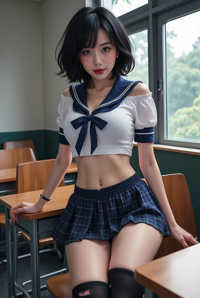 Uniform to hide breasts