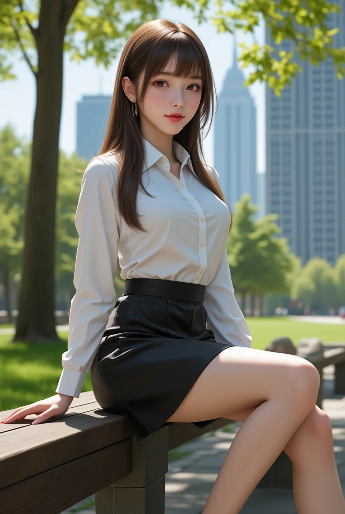 (best quality), (realistic, photo-realistic:1.3), (masterpiece:1.3), CG, unity, 32k, amazing, finely detail, ultra-detailed, highres, absurdres, ((ultra-detailed)), ((highly detailed CG illustration)), ((an extremely delicate and beautiful)), (cute delicate face), cinematic light, (1girl), solo, face focus, petals, night background, fireflies, light particle, Beautiful Woman, 25 years old, small breasts:1.3, tanned skin, tanned, dark skin, tanned body, Beautiful medium breasts), nice body, Dark Brown Hair, (the Stairs in the street), (business-suit and black pencil skirt:1.4), Ultra Detailed-stairs Face, Detailed Lips, Detailed Eyes, Symmetrical eyes, High ponytail hair, Slender Figure:0.8, Japanese idol:1.3, upper eyes, shy smile:1.2, (((Skirt lifting))), looking in camera, Angle from below, Short skirt, Squatting, Detailed panties, show panties
