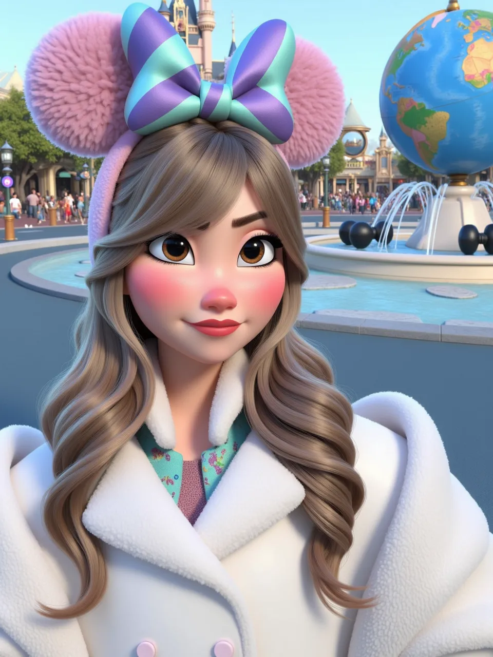 a cute woman, Ariana Grande (age 25), airy sheer hip length fully open night gown (not tied) (midriff and genitals exposed), no underwear, kneeling on a fur rug, near fireplace, Christmas decorations, petting a bunny, flirtatious, ultra-detailed, 8k, highres, masterpiece, realistic, photorealistic, photo-realistic, HDR, UHD, studio lighting, ultra-fine painting, sharp focus, physically-based rendering, extreme detail description, professional, vivid colors, bokeh, portraits, chiaroscuro lighting, warm color tones