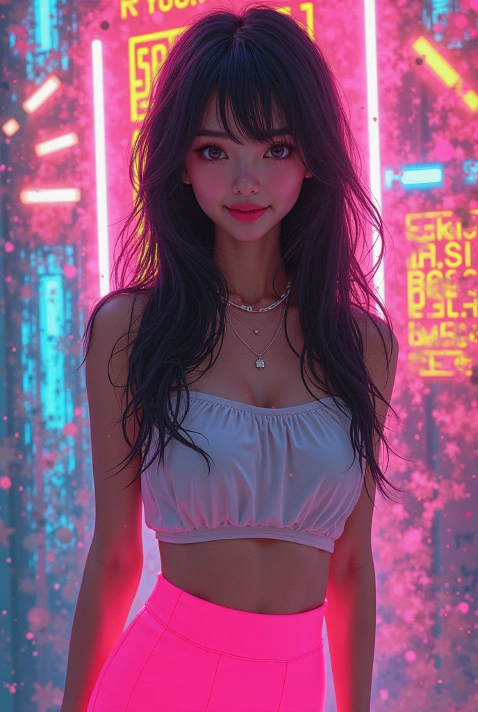 (8k, RAW Photos, Highest quality, masterpiece: 1.2), (Very detailed), (Super Resolution), (Genuine, Genuine photos: 1.37)、(Portraiture), (High-quality RAW color photos)、 (Professional photos).( Very detailed and beautiful new),(Very detailed), (8k wallpaper),(Amazing details),(Large file size),(Official Art,),(Very detailed),(8k wallpaper), (Very detailed beautiful girls),(Very detailed facesHighly detailed eyes),(Very fine skin),(Very detailed fingers,),(Very small nose),(Very detailed detailed mouth),(Perfect Anatomy),(Detailed Background),(High Quality Clothing),(23 years old),(cute girl), (Genuineistic body),(White skin),(Glowing Skin), (Blunt bangs:), (smile),(cute),(cute face),(Genuineistic face), (Delicate eyes),(Saggy eyes), (Bunny Girl Costume)、(Fishnet tights)、necklace、Earrings、Looking into the camera, Dynamic Lighting, G-cup breasts,Big Breasts、(Locker Room Background)、(dynamic stylish pose)、(Cleavage)、(Thin legs)、(delicate, Plump and moisturized lips)、(Light-up LEDビキニ, Clear sandals, Neon Accessories. Glitter makeup、Glow in the dark event)