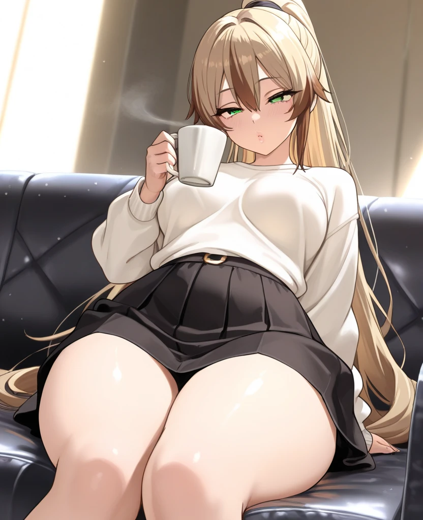Full body image, front, One girl, 18-year-old, Mix 4, (32K, RAW Photos, Highest quality, masterpiece:1.2), (Anime-like, photoAnime-like:1.37), cute, Short sleeve T-shirt,Shorts,Black knee socks, night, rain, Humidity, Professional Lighting, Photon Mapping, Radio City, Physically Based Rendering, Super Resolution, (Big Breasts:1.2), {{The biological weapon that had preyed on the younger sister took her place and reunited with the older brother, The rebellious little sister has become the obedient little sister}}, Girl Skull, whole body, NSFW