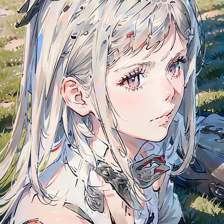 one cute girl, holding a bouquet of flowers, lakeside, (lens flare:1.4), (wind:1.4), beautiful detailed eyes, beautiful detailed lips, extremely detailed eyes and face, long eyelashes, elegant, serene expression, soft natural lighting, golden hour lighting, warm color palette, cinematic composition, highly detailed, photorealistic, 8k, best quality, masterpiece