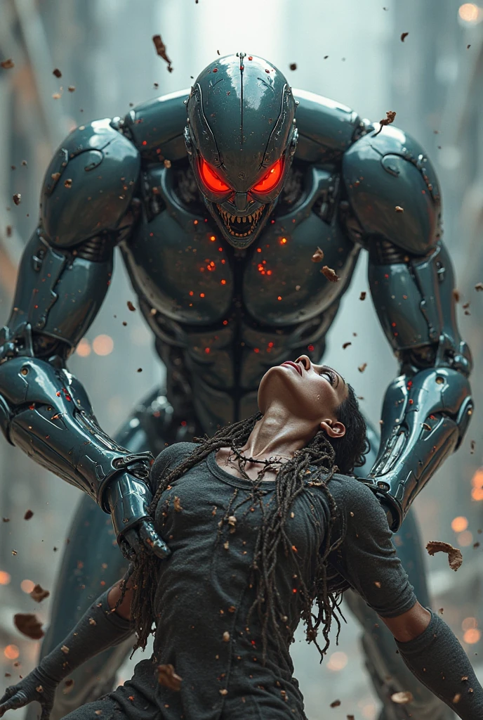 Cyberreal Horror Man Eating Another Man On The Side Of The Road