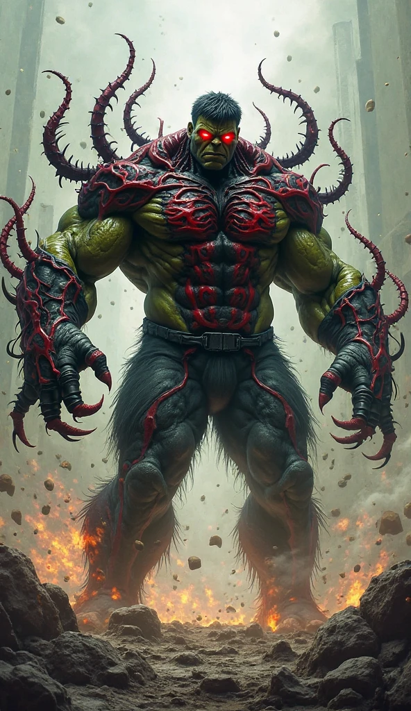 (1boy, Man-Thing), (extremely detailed CG unit 8k wallpaper),(master part), (best quality), (ultra detail), (best illustration),(wanostyle), cowboy shot, (Sharp eyeliner, ombre, detail eyes), dark dungeon interiors background, ,break , (vamptech), swampstyle monster, Marvel comics 