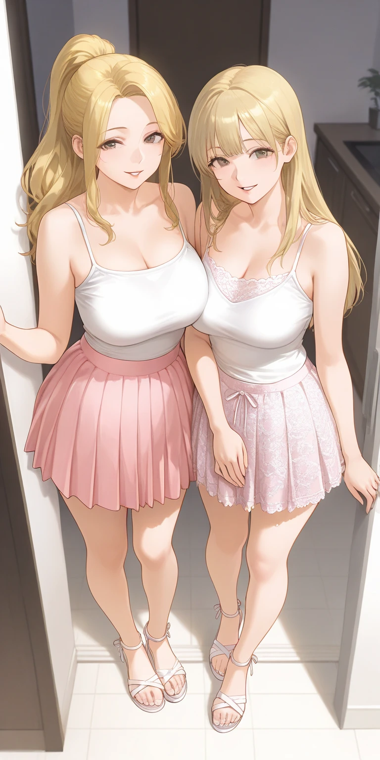 (masutepiece、Best Quality)、Beautiful eyes、Well-formed face、very large udder、Too big、Underwear、Lace bra with light pink ruffles、Light pink bra shoulder straps、Light pink lace panties、Big and beautiful nipples、Beautiful areola、beauty legs、Classroom、sexy pose、blushed face、Figure-eight eyebrows、Moist eyes、Seduce a man、shame、