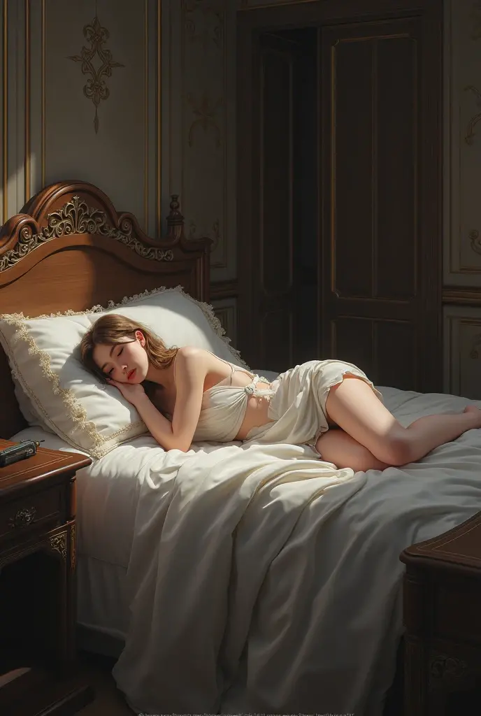 a drunk beautiful woman relaxing carelessly on a sofa, full body shot, highly detailed facial expression, intricate details, photorealistic, 8k, masterpiece, glowing skin, elegant fashion, dramatic lighting, cinematic composition, warm color tones, chiaroscuro lighting, realistic textures, atmospheric environment, detailed background, moody atmosphere