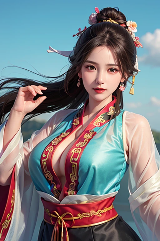 A beautiful dancer in ancient China,linhas delicadas,trajes lindos na China antiga,delicate and vivid,shy face,sobrancelhas de folha de salgueiro,personality representation,cabelo enrolado,folha de ouro,nuvens fluindo,aquarela,guindaste ao redor,pintura a tinta,olhos gentis,meticuloso, esquema de cores,exquisite clothing patterns,por Gu, Kaizhi,Zhang Xuan,professional color grading,estilo realista,sombras suaves,clean, sharp focus,Cinematography,Panoramic view,32K --v 6