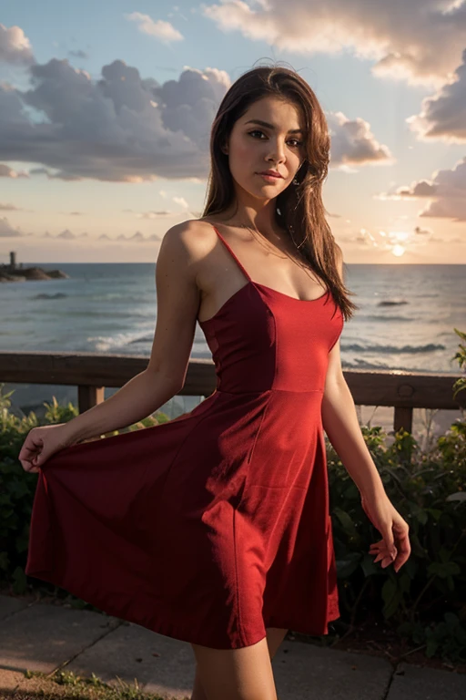 (in sexy dress)