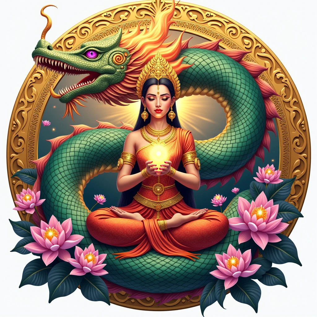 (((snake))) Highest quality, Ultra-high resolution, 4K detailed CG, Master Parts, Krishna, Hindu God,Cobra,em cima da Cobra, Hindu God話,((em cima da snake)), Image of hinduism , beautiful, In the center of the screen