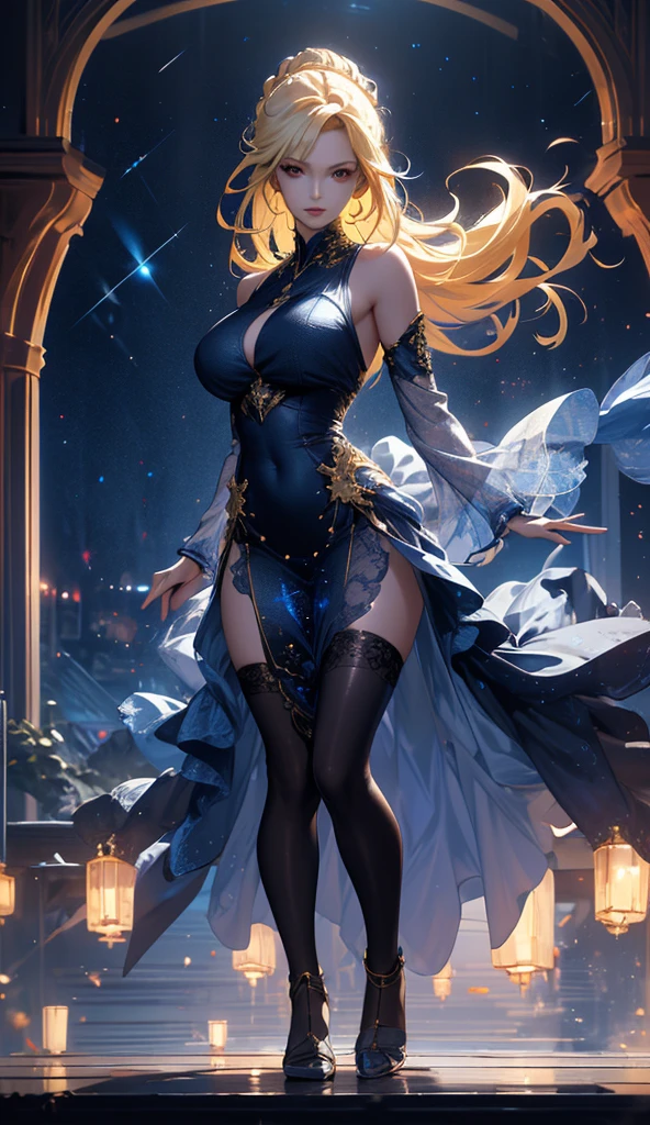 top-quality、Top image quality、But terpiece、Super beautiful elf beauty((24 year old、Best Bust、big bast、Bust 90,beautiful blue long ironed hair、a blond、globe、A Sexy is、A slender、a closeup、Esbian、beautiful tiara、hiquality、Beautiful Art、Background with((starrysky)))But ute piece、visualart、depth of fields、low angle night sky、、Elven ears、、light magic、Space Knight、harp melody🎵、Happy smile、Gentle light、、Beautiful legs that are gentle on the skin、、、Number of fingers to achieve precise finger movements、ticker beautiful decoration、elegent、Mystical field under the flower garden、Marble pillars, beautiful dressy、byzantine art、marble dome、art noveau、Temple of Time、Great watch、hour glass、sundial、NSFW.A sexy1.3,巨大なglobe、Renaissance painting、Raphael paintings、the golden ratio、renaissance architecture、Inside the palace、 sexy,nsfw,nude、
(gorgeous body stocking:1.3), (intricate lace:1.4), (see thorough:1.5),