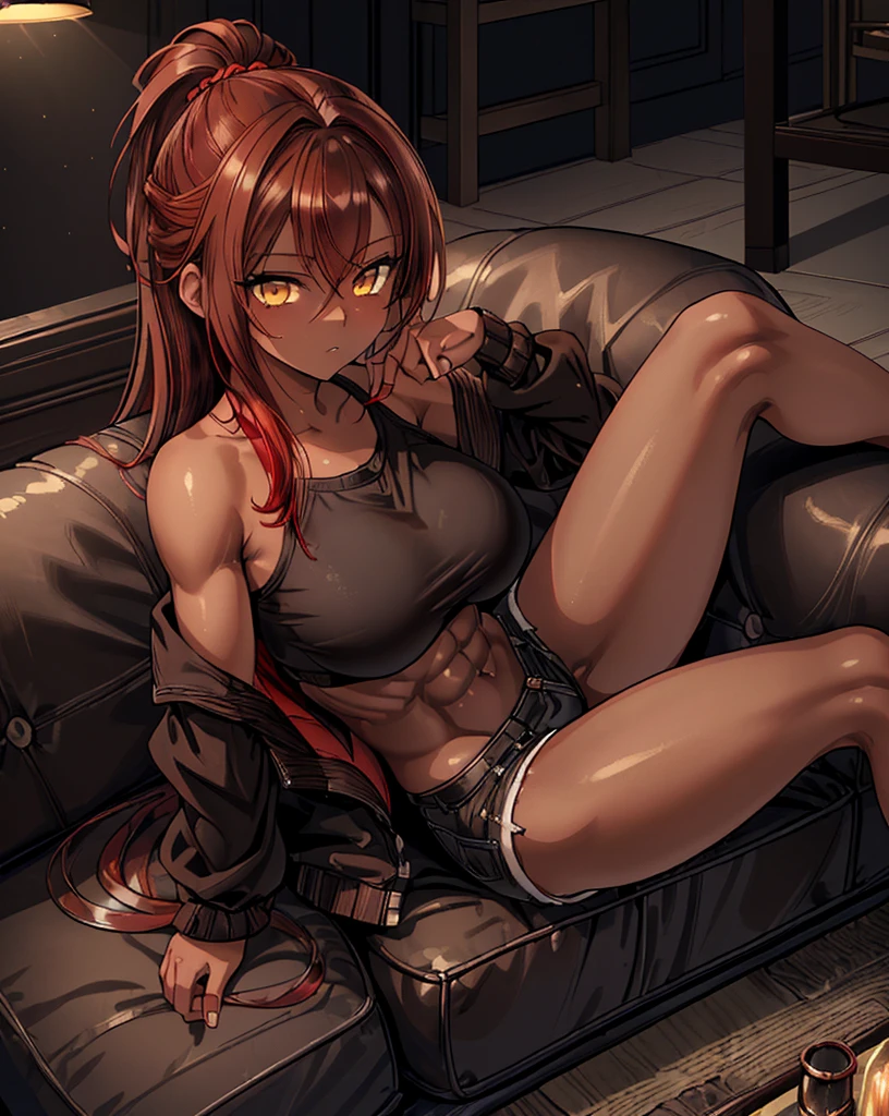 (((1 girl))), medium breasts, a beautiful and cute lady, standing, (((in the motel room))), (muscular ass), (thin waist), (butt only), body photo entire, (((Ichika Amasawa))) , white skin, red ribbons in hair, (((bright yellow eyes))), good anatomy, perfect hands, (perfect, muscular legs), slim waist, muscular abdomen, wearing shoes black women in high heels, (sitting on chair), (((crossed legs))), (Magenta hair color), Straight hair, (((Twintails hair))), (golden yellow eyes), anime, minimalism, style anime, ray tracing, cinematic lighting, glow, JPEG artifacts, bright light, divine rays, backlight, symmetry, panorama, Sony FE, hard drive, art -Prime, Accurate, Anatomically correct, super detail, best quality, disk hard, louder, 16k