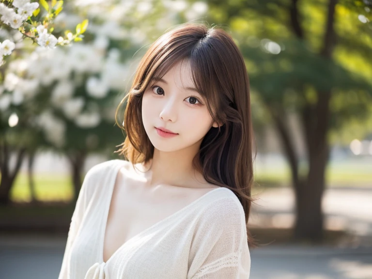 8k, Ultra-high resolution, Highest quality, masterpiece, 三分割法によるphotograph,Surreal, photograph, 1 Girl, (16 years old:1.3), pretty girl, Cute Face, Beautiful eyes in every detail, 細かくdetailedに,masterpiece,One Girl:1.2, Japan Female Announcer,upper body,blank expression,Black Hair,Messy hair,Station platform,風景photograph,Clean and modest clothing,Natural Makeup,Beautiful leg line beauty,Realistic Skin, Perfect and beautiful face ,完璧でCute Face, Skin with attention to detail, Perfect limbs、Narrow waist、Thin legs),Looking at the audience、beauty,Long neck、(((Ideal body type))),A cup small breasts :2,Portraiture:2,Perfect Anatomy,鮮明なdetailed,detailed,Surreal,Light and shadow,dappled sunlight