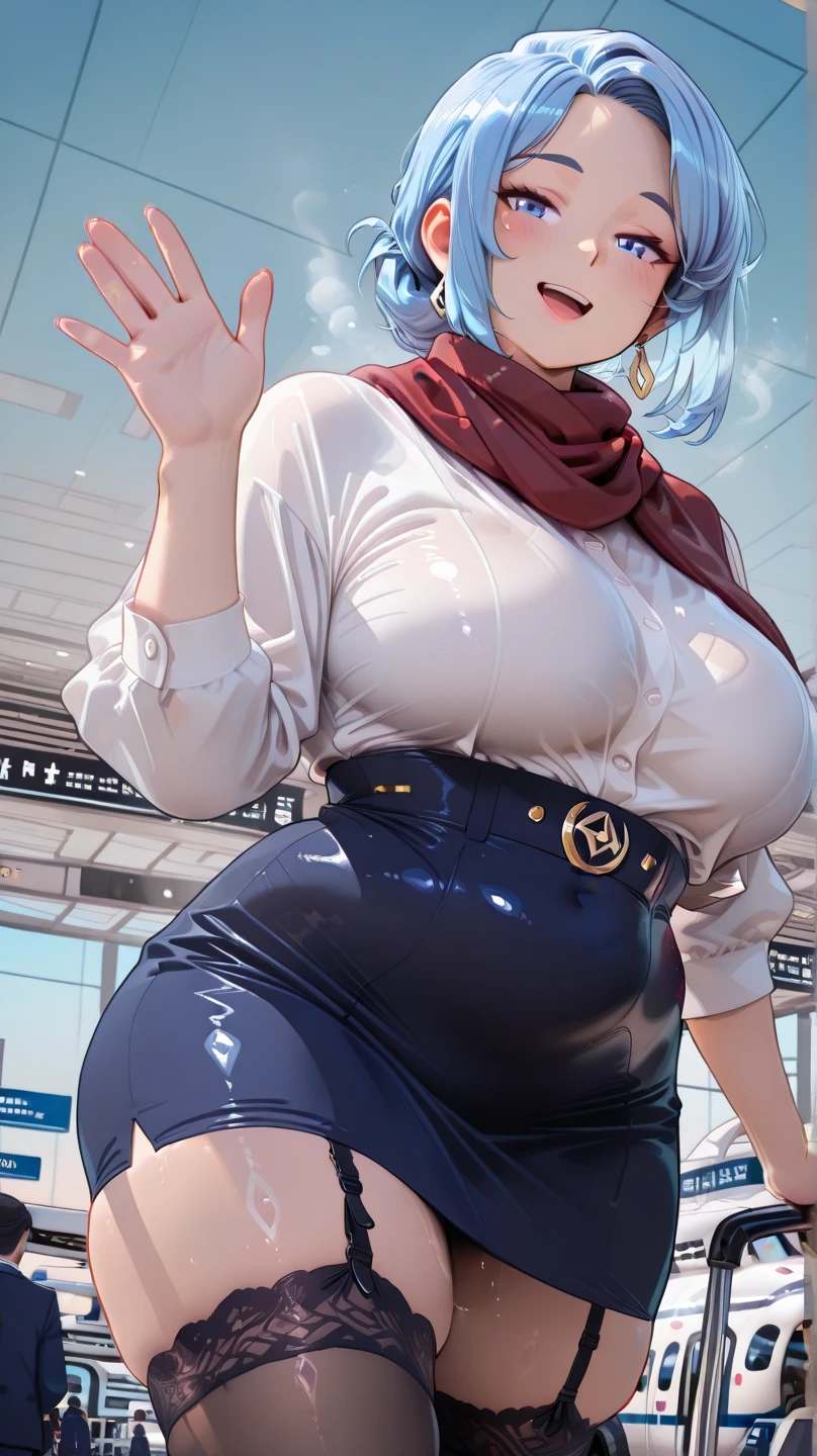 Also:zero's Alsom、light blue hair、short hair、table top、High resolution、many girls multiple girls、large crowd、lots of cute girls、big and full breasts、naughty body、See-through、throw、、whole body、Are standing、Look up at me、confused face、blush、embarrassing、Excited、white breath、black pantyhose、female shape'Private parts are clearly visible、I can see your nipples、white skirt、micro mini skirt、very short skirt、hospital、hospital room、Many people々々々々、in the crowd、bare chest、show your chest、Upper grade、A lot of milk comes out from the nipples、Breast milk gushes from the nipple、white nurse uniform、cat ears nurse uniform、white one-piece nurse uniform、Bangs that cover one eye、pink hairpin、white sandals、white pantyhose、open your legs、open thighs
