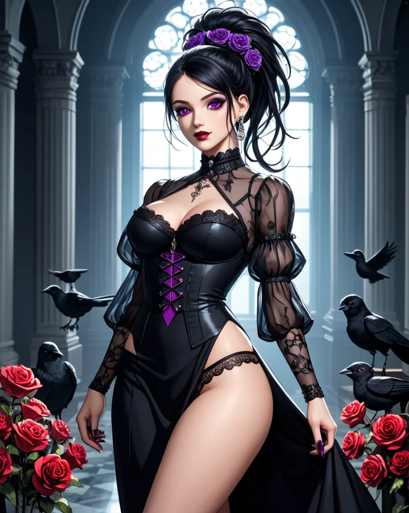 Draw Octavia (It is a goetia) de helluva boss