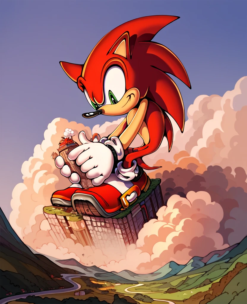 Sonic the hedgehog wearing a mask, masking, masking, hyper realistic, cinematic, epic scene, intricate detail, 4k