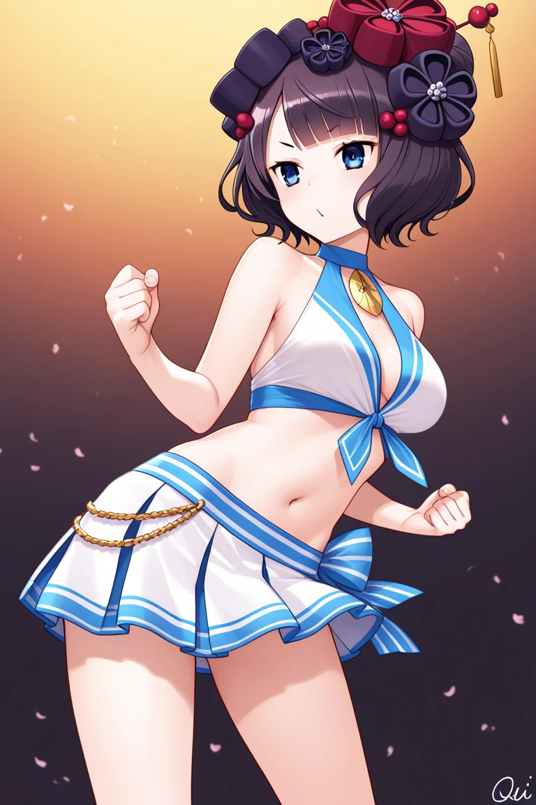 highest quality、High resolution、detailed background、cute girl、brown hair、bob cut、ponytail、(huge breasts:1.2)、perfect body line、big ass、vast sky、
(smileで大空にジャンプしているチアリーダー:1.5)、I'We're rooting for you、sexy costume、sexy cheer costume、White floral embroidered panties、White floral embroidered bra、emphasize the underboob、I can see the underboob、angle from below、
Looking at me happily、smile、sexual expression、healthy、healthyふともも、Healthy and beautiful、legs open、panty shot