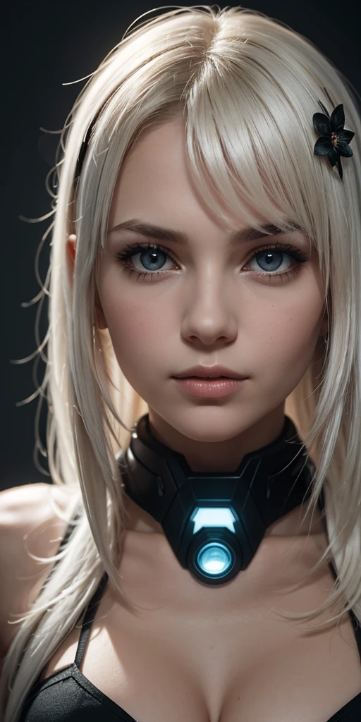 Sophisticated 3D rendering of ultra-detailed beautiful porcelain silhouette woman Android face, cyborg, ic parts, 150mm, Beautiful studio soft lighting, Edge light, Vibrant details, Luxury Cyberpunk, lace, hyperactual, anatomical, facial muscles, Cable wire, microchip, elegant, Beautiful background, octane rendering, H. right. jig style, 8k, best quality, masterpiece, illustration, extremely delicate and beautiful, Very detailed ,CG ,Unite ,wallpaper, (actual, photo-actual:1.37),Astonishing, fine details, masterpiece,best quality,official art, Very detailed CG Unite 8k wallpaper, Ridiculous, incredibly Ridiculous, , silver beads, whole body, sitting
