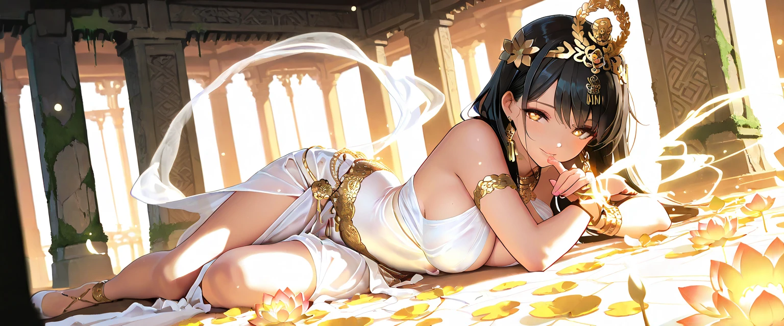 masterpiece, best quality, extremely delicate and beautiful, ultra-detailed, high-resolution, 20 years old, tearful mole, earring, very huge round breasts, short medium hair, wavy hair, wet clothes, full body shot, alone, fortune teller clothes, in gipsy tent, skirt, face veil,