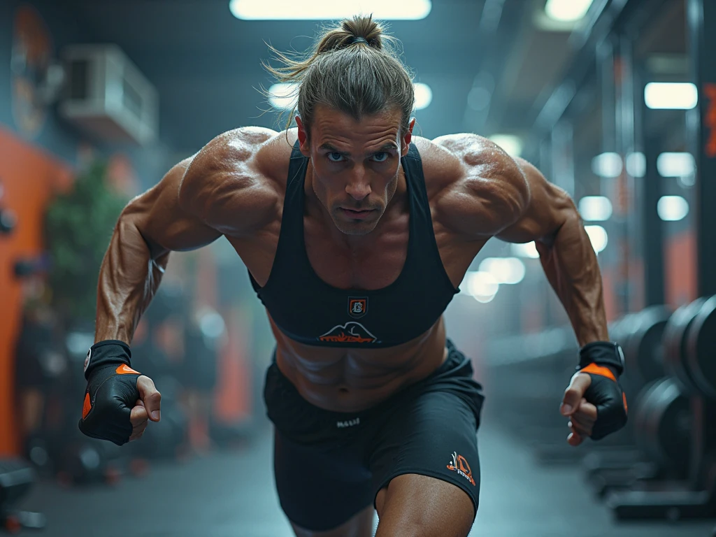 beautiful feces, bright pictures, sunlight, 8k, RAW image quality, masterpiece, highest quality, (1 male), Black Fox Mask:1.2, A man wearing a fox mask on his face:1.5, 35 year old male, blonde long hair, bodybuilder:1.4, There is a large tatu in the upper body:1.3, alone, wizard'hat of, naked black pants:1.4, dark tanned skin:1.4, muscular body:1.4, 6 pack, ((small boomerang pants)), Detailed undercover investigation, beautiful blue eyes, oily skin, (sweaty skin), high quality water, super settings, sexy model posing, ((Squat legs open position)), pubic hair on the lower abdomen, ((angle from below)), 8mm fisheye lens, Detailed CG image quality, The background is a stormy sea, Severe lightning strike,