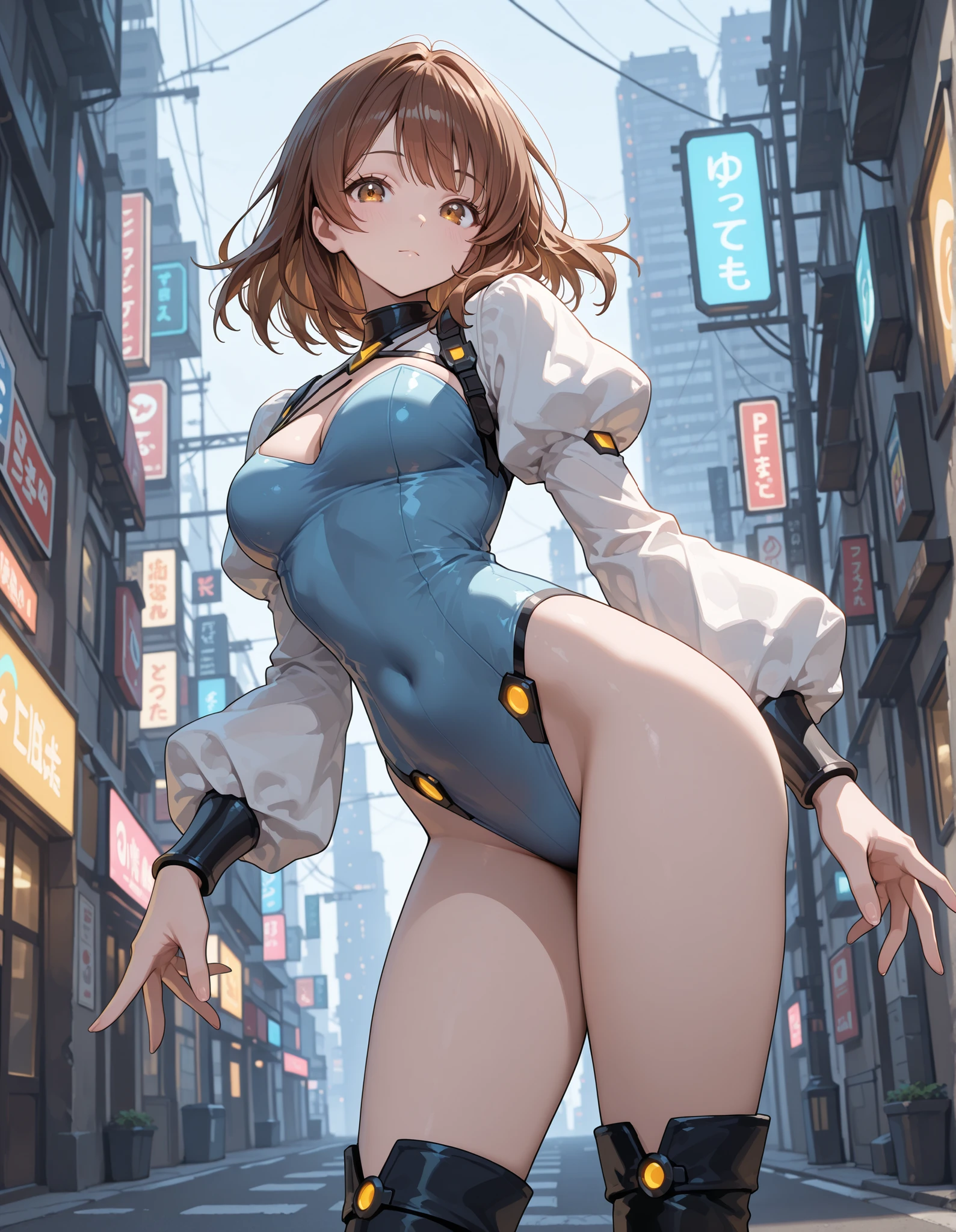 fullnude、、full body Esbian、opening legs、is visible、A large amount of love juice is overflowing from the smear.、エロ、a pregirl,Orange shorthair,Golden Eyes,Gentle expression,