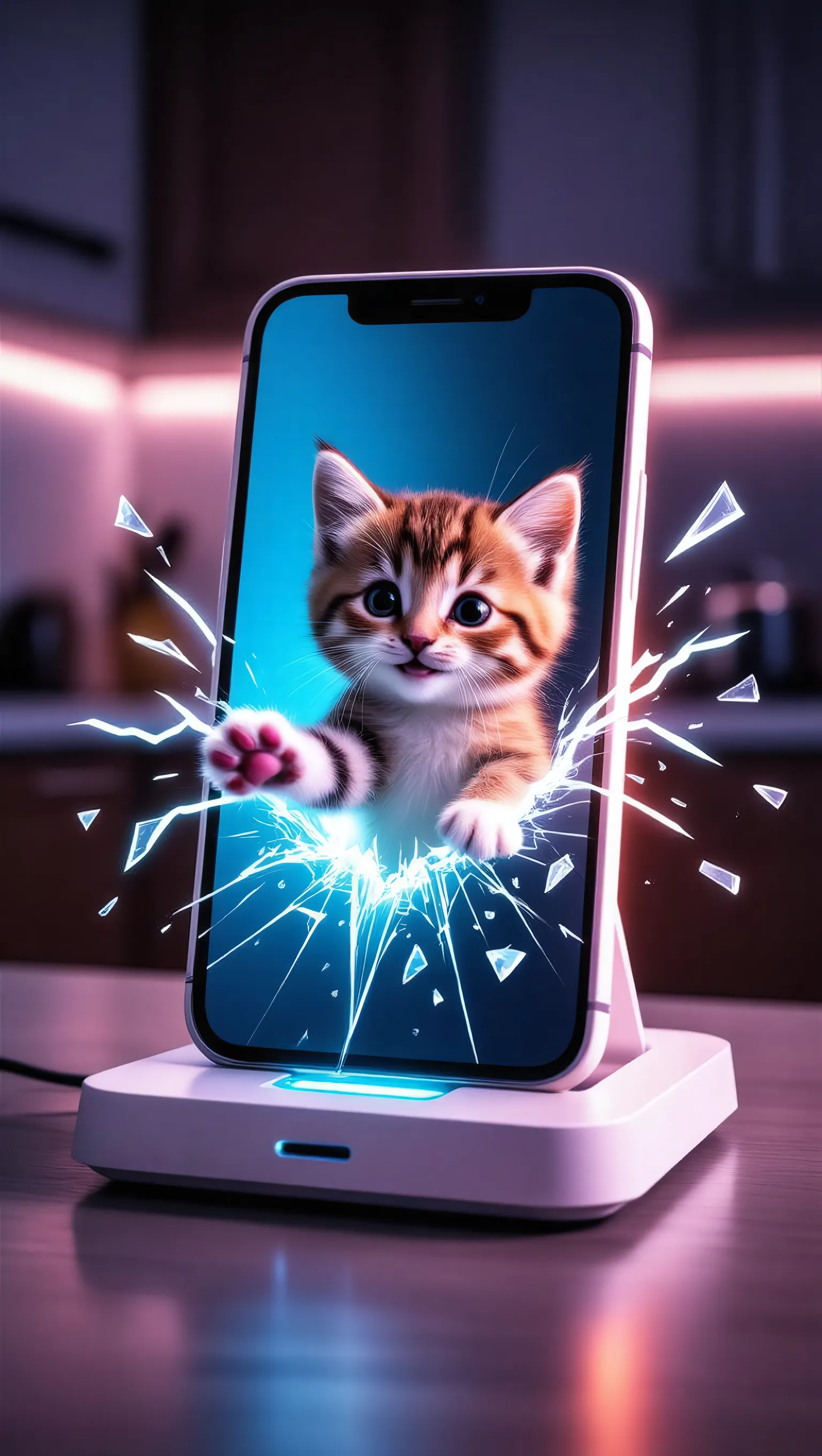(0515) 😻 Feline Futurism! 📱 - Screen Break