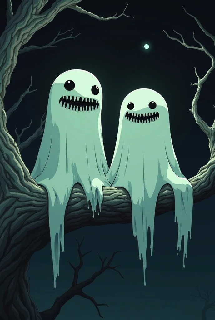 “Design a vector t-shirt illustration with two contrasting ghost characters, labeled ‘Basic’ and ‘Perfect.’ On the left side, under the label ‘Basic,’ draw a simple, cartoonish ghost with minimal details—just an oval shape, two black eyes, and a straight-line mouth. The ghost should look plain and slightly boring, with no additional features.

On the right side, under the label ‘Perfect,’ create a highly detailed, eerie ghost with flowing, tattered sheets, hollow glowing eyes, and a sinister grin. This ghost should be intricately designed with shadows and highlights, making it look as if it’s emerging from the darkness. Include subtle, ghostly mist around it, and give the fabric of the ghost’s body a translucent, wispy texture. Use a monochromatic color palette with gradients of white, gray, and black to enhance the contrast between the two versions. Add small details like faint chains or spectral smoke around the ‘Perfect’ ghost to amplify its haunting presence.

The background of the design should be clear white to emphasize the contrast between the ‘Basic’ and ‘Perfect’ ghosts. The text labels should be in a bold, spooky font, matching the ghostly theme. Ensure the design is crisp and high-resolution, suitable for printing on a t-shirt with high visual impact.”