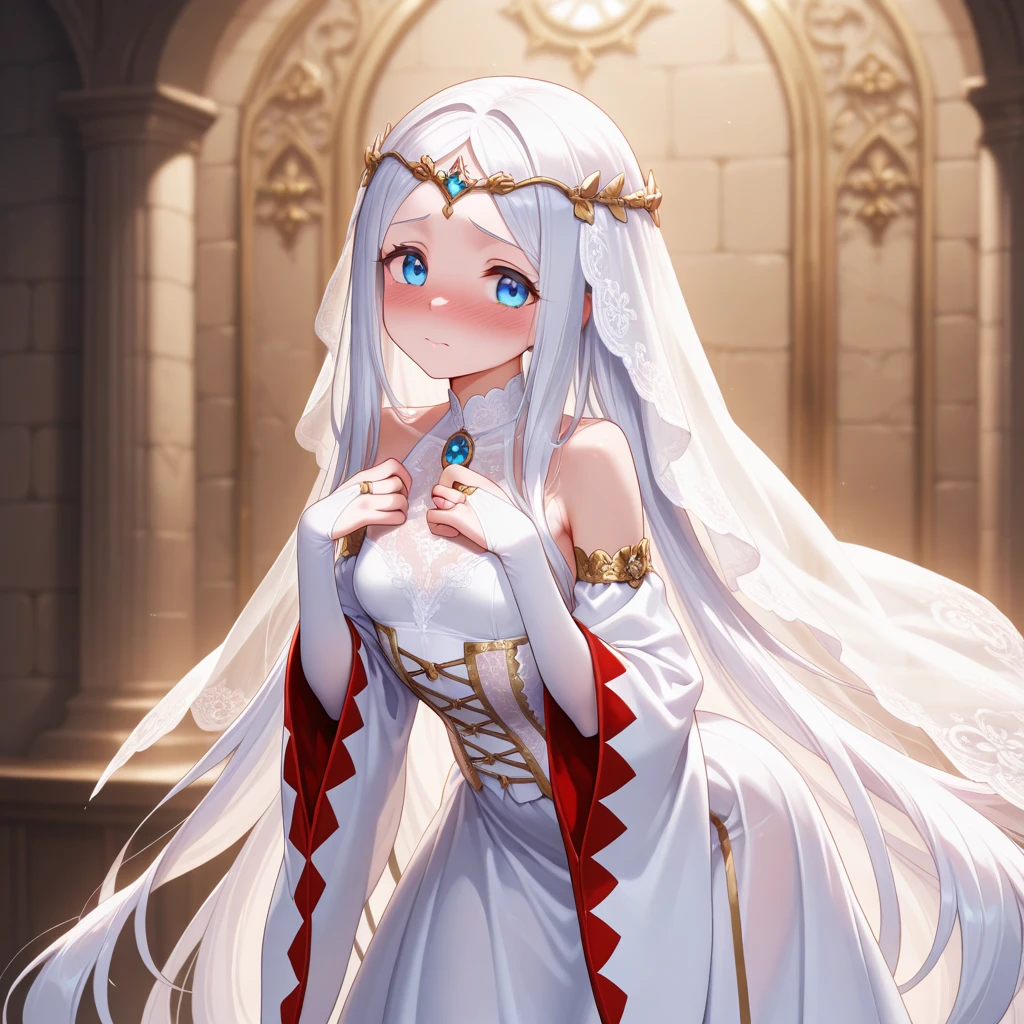 Fantasy RPG character, 26-year-old woman, White Mage, Healing magic user, Cleric, Angel, White robe, ((anime)), ((best qualtiy, 8K, tmasterpiece:1.3)), Focus:1.2, perfect figure beautiful woman:1.4, 1woman, cowboy shot, look at viewer, eyes facing the camera, incredibly absurd, beautiful and cute woman, showcasing top-quality craftsmanship, cute, neat,pretty