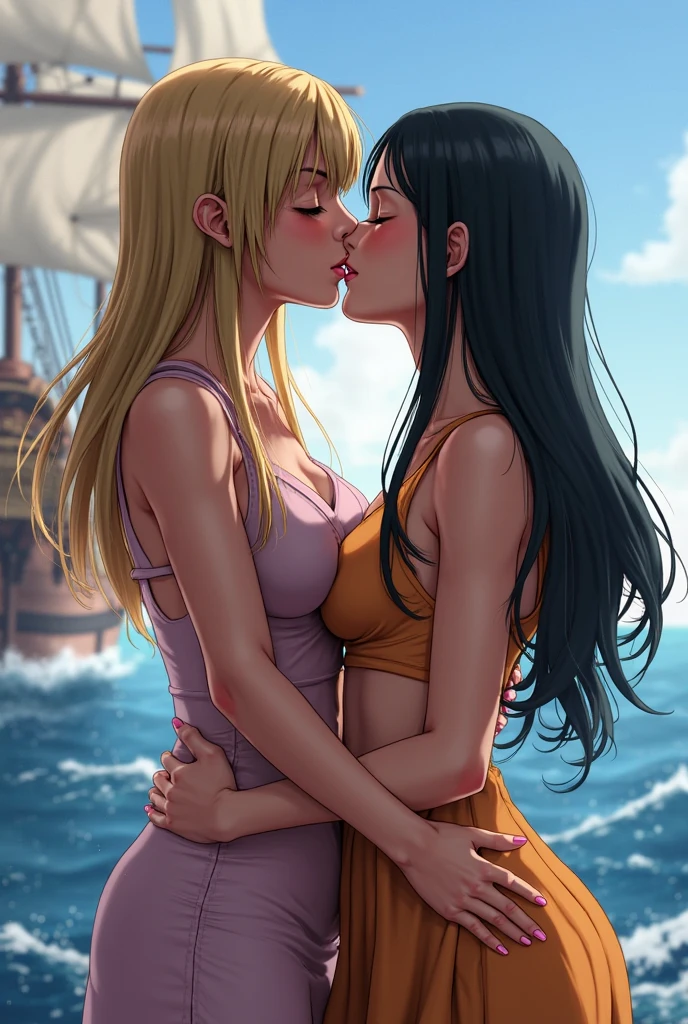 NSFW. (nude) (Megara, medium natural breasts, pubic hair), fucking two men on a deserted beach. (depth of field) (dramatic lighting), ((best quality)), ((masterpiece)), (detailed)