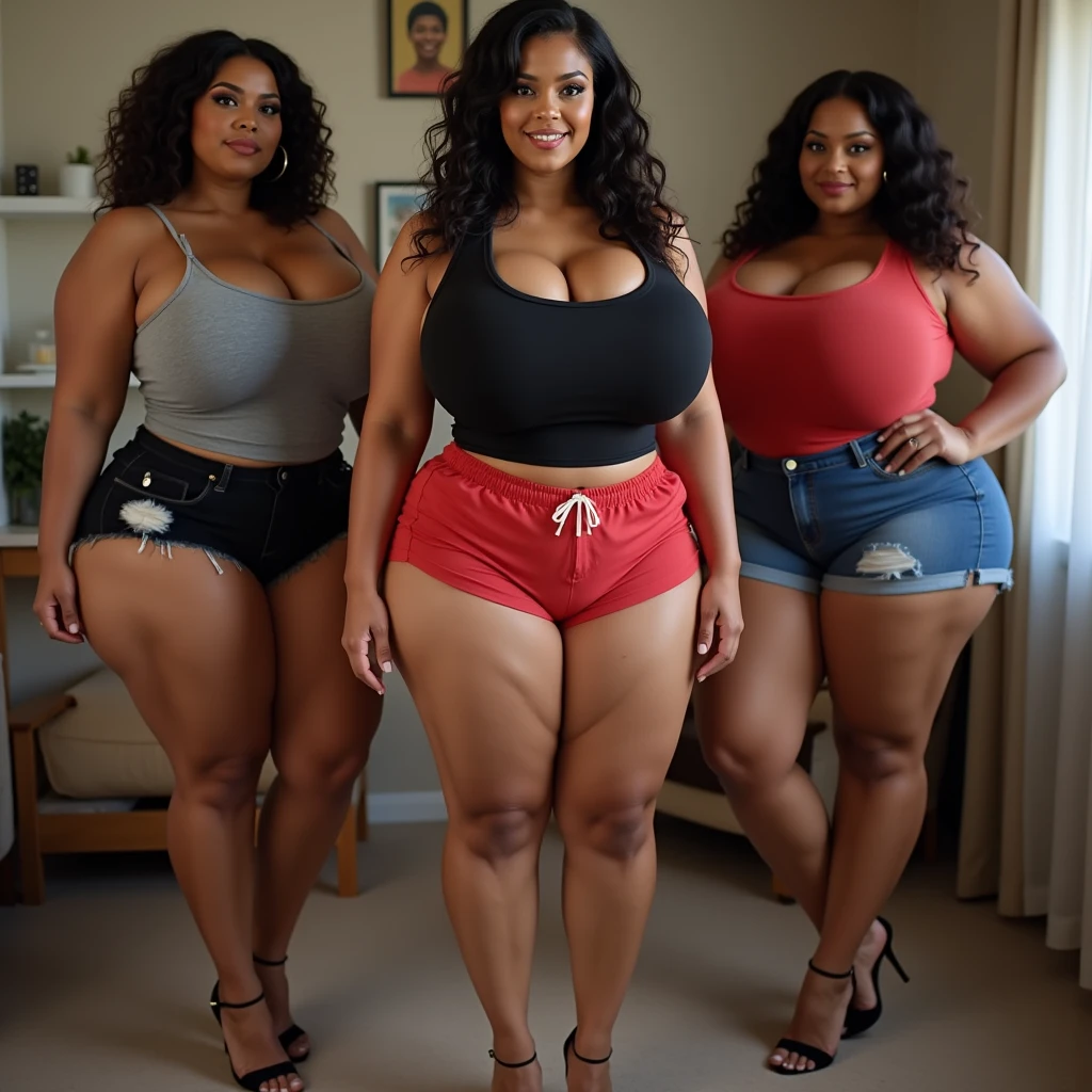 female、1 male、(european:1.2)、(blonde)、(Super beautiful)、(beautiful face:1.5)、30 year old womanl、gray blazer、(short skirt)、white shirt、large bedroom inside mansion (A single black man laying on his back, in-bed wearing shorts, in-center of composition) A diverse group of five young adult Americans, representing different ethnicities and characteristics, wearing yoga-pants and tank-tops, displays their unique beauty with perfect bodies, large breasts, wide thicc-hips, Among them, there are blonde young adult girls with auburn hair, emanating an air of natural elegance. Brown young adult girls with silky locks and a captivating sheen show off their exotic beauty. Also present are black young adult girls with stunning curly hair, highlighting their authenticity and cultural pride, (the women surround a singular BLACK MAN with short-hair, from all sides) (in a bed) the women kiss the singular Black Man, touch the singular Black man, masterpiece, high details, high quality, best quality.