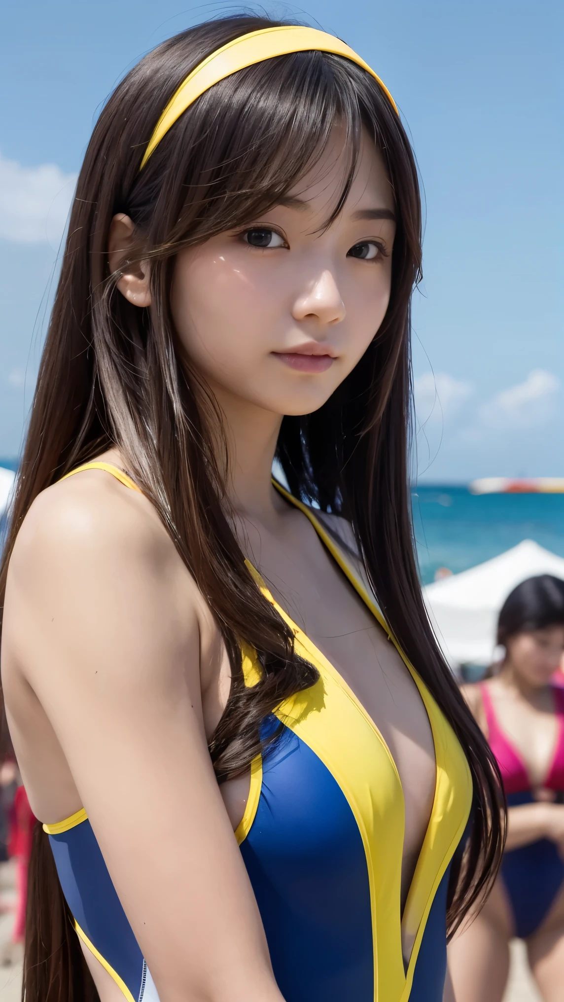 Beautiful Skin、Top Grade、Highest quality、Official Art、Large file size、Very detailed、High resolution、Very detailed、Beautiful detailed girl、Very detailedな目と顔、Beautiful and delicate eyelash lights、Cinema Lighting、、(perspective:1.2)、Day、Shine、Blur the background、Vague feelings、、Beautiful sky depicted in detail、Earrings、(Dynamic pose:1.2)、 (Lower Body:0.8)、Soft lighting、wind、{{Shine Skin、whole body,16-year-old girl、Teenage Girl、whole body photos、High heels、Outside the house、Hip width、Thick and tight、Lift above head、Beach、1 girl、Biggest、Mosaic print swimsuit、close、Stylish swimwear、{{Wavy Hair、Medium Long Hair、bionde、Braiding}}、、Outside the house、、Beach、、1 girl, alone, Day book girl、1 girl、gal、Beach、Biggest、Day、Shine、Blur the background、Vague feelings、Beautiful sky depicted in detail、Earrings、Soft lighting、wind、Shine Skin、choker、View your audience、smile、whole body,Upper Eye,Inner thigh,)),Delta、profile、Gazing into the distance、Close your crotch、Vibrant、Bikini Swimwear、Glitter swimsuit、gal、Lots of eyelashes、Sparkles on the eyelids、Curly Hair。Looking at the audience、Micro bikini biting、Body Shot、Stand up straight}}、smile、smile、Laughter、smile