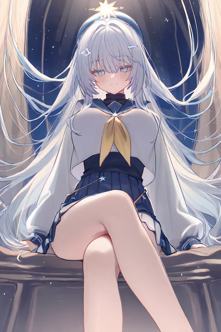 (Close-up:1.4)、(RAW shooting:1.2)、(photorealistic:1.4)、(masterpiece:1.3)、(highest quality:1.4)、one girl、(slender and beautiful girl)、cute、(Medium chest:1.2)、beautiful breasts、spread legs、(full body shot)、From above、8K、(muste piece:1.2)、(ribbon、knee high socks:1.3)、view audience、blush、looking up、ribbon bondage、(beautiful hands)、(beautiful thighs)、(twin tails:1.2)、、cute type、(White Cat Ear Hair Accessories:1.2)、