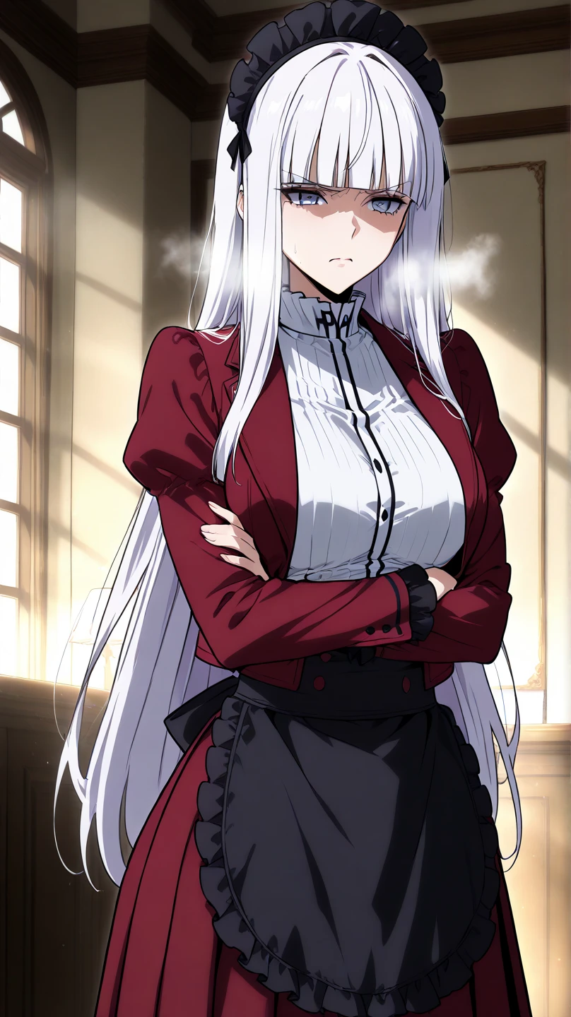 <lora:chihayaV10:0.8>chihaya,kisakinomiya chihaya, purple eyes, long hair, white hair,looking at viewer ,otoko no ko, seio girls' academy school uniform,smile, solo, breasts,long skirt,
(masterpiece:1.3), (best quality:1.3), (ultra-detailed:1.3), (illustration), floating, (detailed light), (cinematic lighting:1.2),
